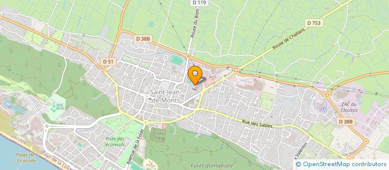 localisation de l'entreprise ENTRE NOUS à SAINT-JEAN-DE-MONTS