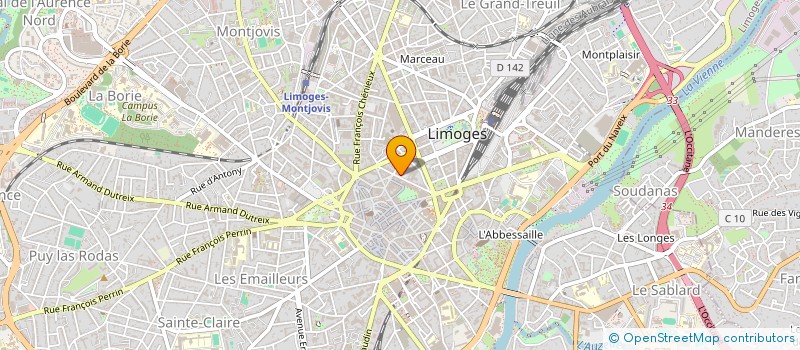 localisation de l'entreprise ENTRE NOUS à LIMOGES