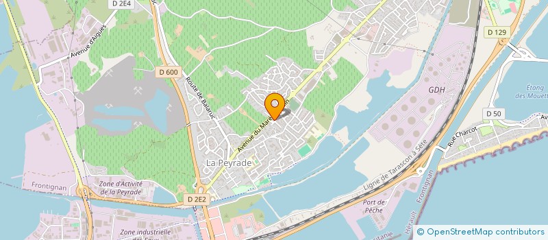 localisation de l'entreprise ENTRE NOUS à FRONTIGNAN