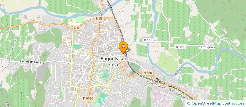 localisation de l'entreprise ENTRE-NOUS  BAGNOLS-SUR-CEZE