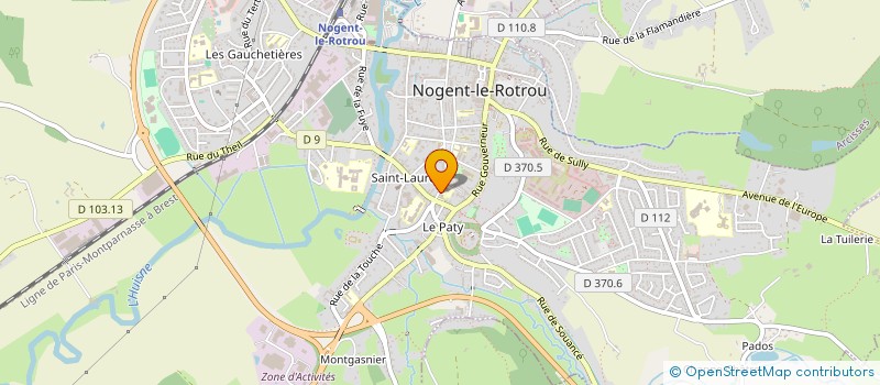 localisation de l'entreprise ENTRE NOUS ASSOCIATION DES ANCIENS ELEVES ET AMIS DE L'INSTITUTION DELFEUILLE, L'ECOLE SAINT-JOSEPH, L'ECOLE SAINTE-MA à NOGENT-LE-ROTROU