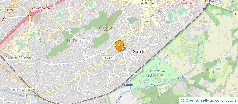 localisation de l'entreprise ENTRE NOUS (COMPAGNIE THEATRALE AMATEUR) à LA GARDE