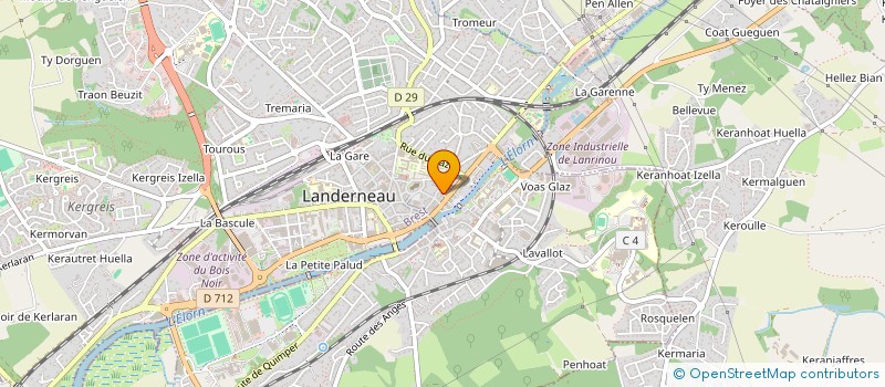 localisation de l'entreprise ENTRE PARENTHESE à LANDERNEAU