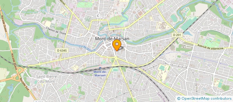 localisation de l'entreprise ENTRE PARENTHESES à MONT-DE-MARSAN