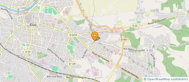 localisation de l'entreprise ENTRE PINS ET PALMIERS à DAX