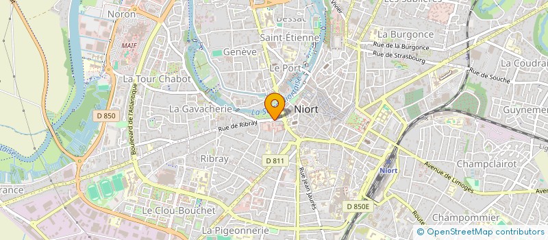 localisation de l'entreprise ENTRE PLAINE ET GATINE EPG à NIORT