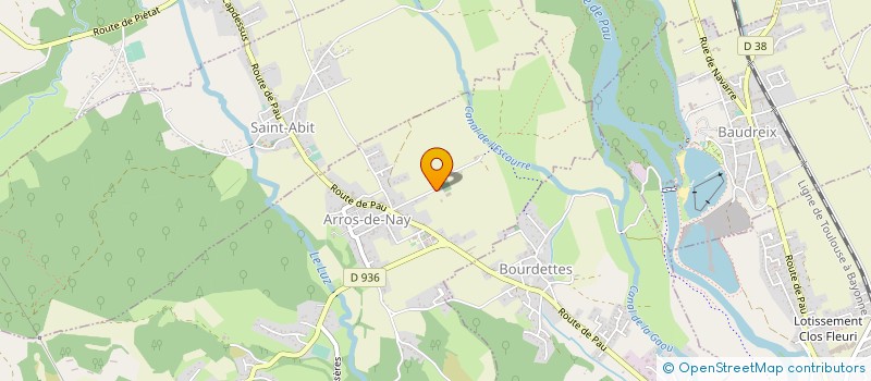 localisation de l'entreprise ENTRE PLAINE ET GAVE  ARROS-DE-NAY