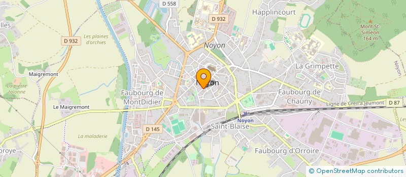 localisation de l'entreprise ENTRE...PRISES  NOYON