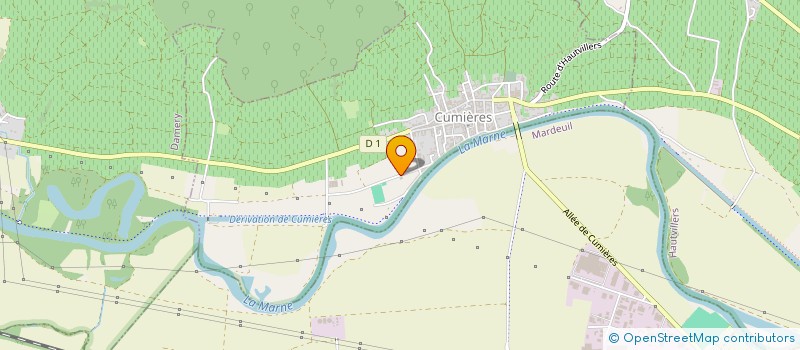 localisation de l'entreprise ENTRE RIVIERE ET COTEAU  CUMIERES