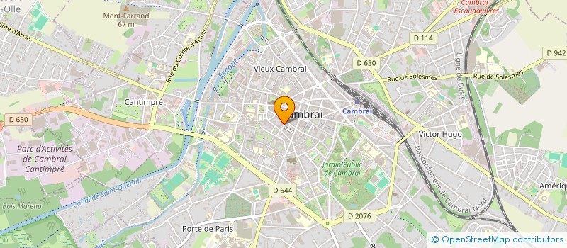 localisation de l'entreprise ENTRE ROUGES ET BLANCS à CAMBRAI