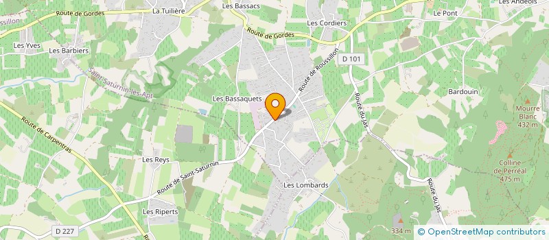localisation de l'entreprise ENTRE ROUSSILLON ET SAINT-SAT'  SAINT-SATURNIN-LES-APT