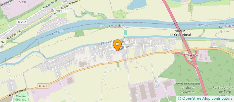 localisation de l'entreprise ENTRE SEINE ET NIL - M.E.K.T.O.U.B  CRIQUEBEUF-SUR-SEINE