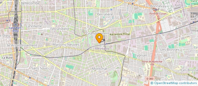 localisation de l'entreprise ENTRE SPORT ET SANTE  VILLEURBANNE