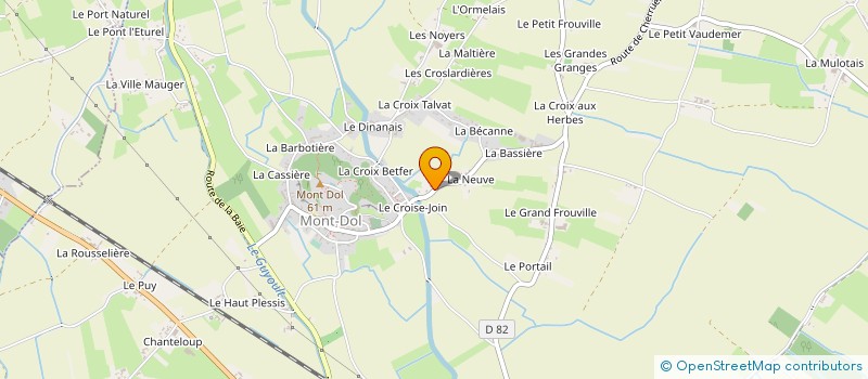 localisation de l'entreprise ENTRE T'AIR ET MER  MONT-DOL