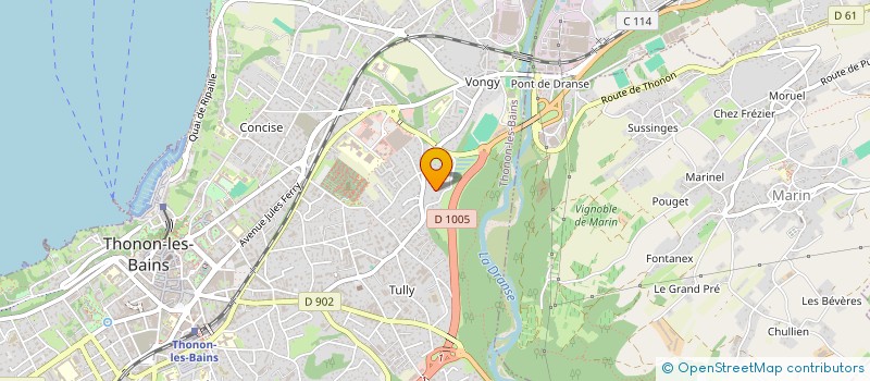 localisation de l'entreprise ENTRE TERRE CIEL à THONON-LES-BAINS