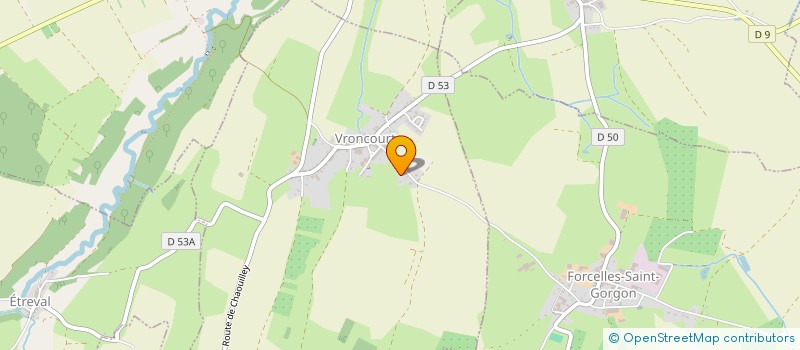 localisation de l'entreprise ENTRE TERRE ET CIEL MATERIAUX  VRONCOURT