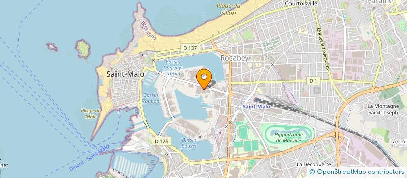 localisation de l'entreprise ENTRE TERRE ET MER 35  MINIAC-MORVAN