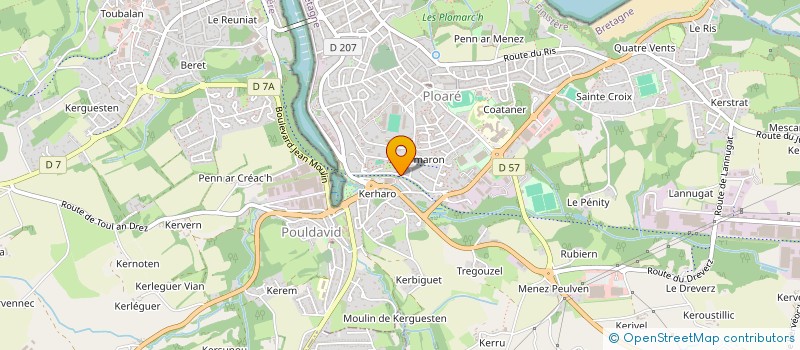 localisation de l'entreprise ENTRE TERRE ET MER à DOUARNENEZ