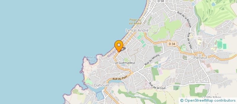 localisation de l'entreprise ENTRE TERRE ET MER  PLENEUF-VAL-ANDRE
