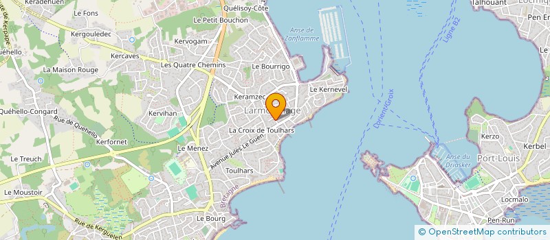 localisation de l'entreprise ENTRE TERRE ET MER  LARMOR-PLAGE