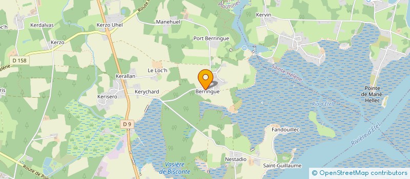 localisation de l'entreprise ENTRE TERRE ET MER  PLOUHINEC