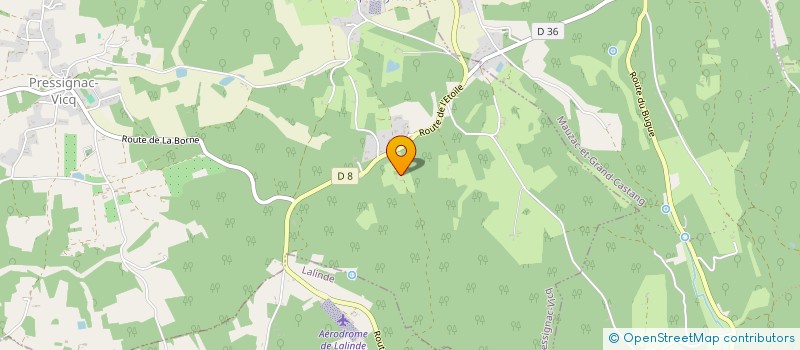 localisation de l'entreprise ENTRE TERRE ET PIERRE  PRESSIGNAC-VICQ