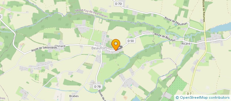 localisation de l'entreprise ENTRE TERRE ET SAVEURS à BEAUFORT