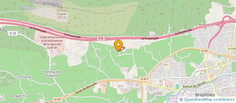 localisation de l'entreprise ENTRE TERRE ET VIGNE à BRIGNOLES