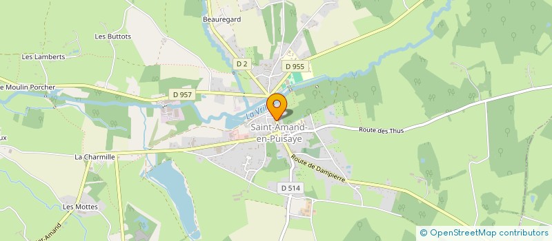 localisation de l'entreprise ENTRE TERRES ET BIO à SAINT-AMAND-EN-PUISAYE