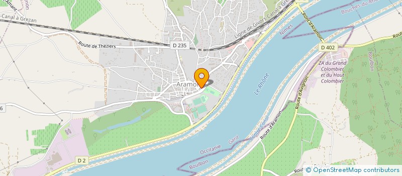 localisation de l'entreprise ENTRE TERRES ET PIERRES  ARAMON