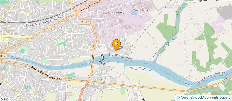 localisation de l'entreprise ENTRE-THEER  ROMANS-SUR-ISERE