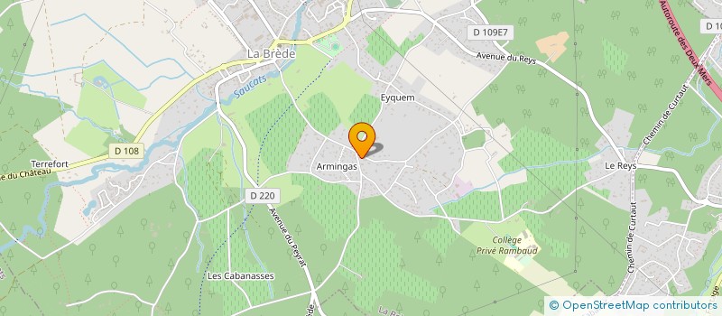 localisation de l'entreprise ENTRE TOIT ET BOIS  MARTILLAC