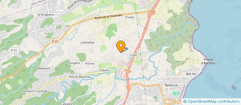 localisation de l'entreprise ENTRE TRAVAUX PLOMBERIE ASSAINISSEMENT  PETIT-BOURG