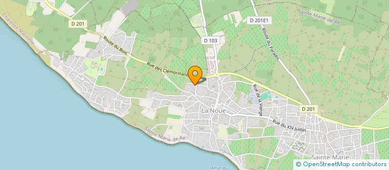 localisation de l'entreprise ENTRE VAGUES & VIGNES  SAINTE-MARIE-DE-RE