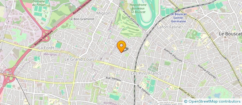 localisation de l'entreprise ENTRE VIDES  BORDEAUX