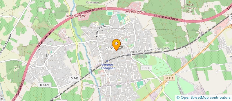 localisation de l'entreprise ENTRE VIGNES ET MONTS  VERGEZE