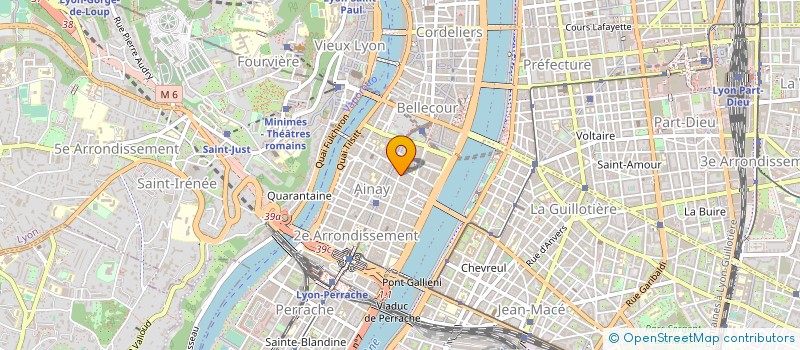 localisation de l'entreprise ENTRE VUES à LYON