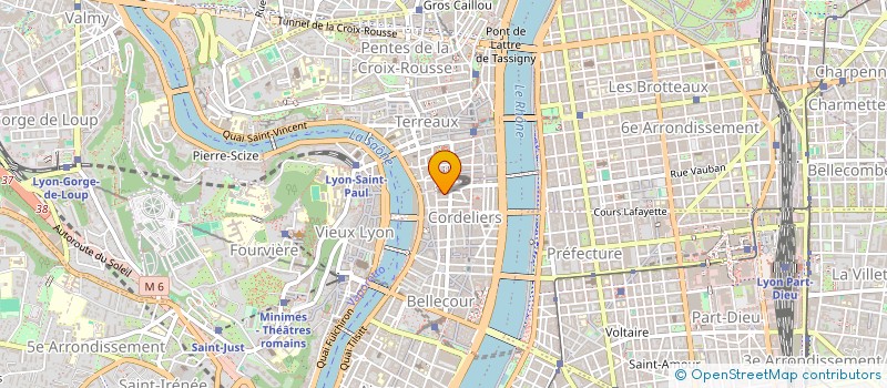 localisation de l'entreprise ENTRE VUES SEVEN à LYON