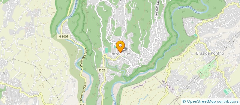 localisation de l'entreprise ENTRE2SPORTS  ENTRE-DEUX