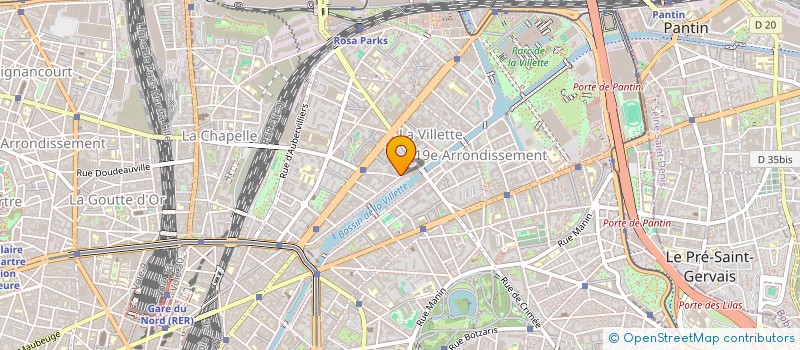 localisation de l'entreprise ENTRE4MURS  PARIS