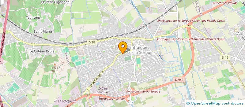 localisation de l'entreprise ENTREBULLES  ENTRAIGUES-SUR-LA-SORGUE