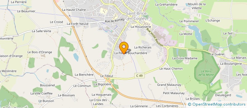 localisation de l'entreprise ENTREDEUXMERES  MAEN ROCH