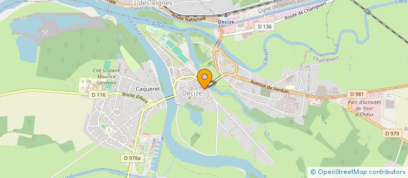 localisation de l'entreprise ENTREE  DECIZE