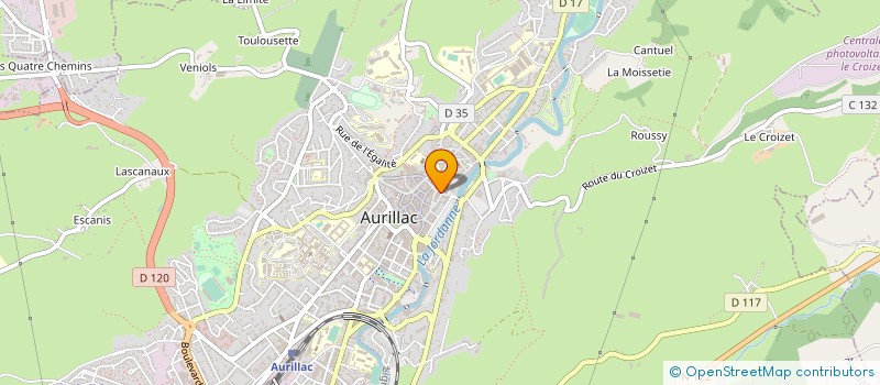 localisation de l'entreprise ENTREE EN MATIERE à AURILLAC