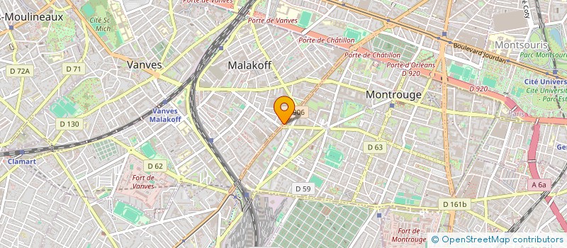 localisation de l'entreprise ENTREE LIBRE-MONDE INFORMATIQUE BUREAUTI à MALAKOFF