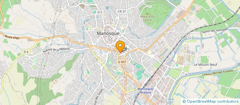 localisation de l'entreprise ENTREFLEURISTES à MANOSQUE