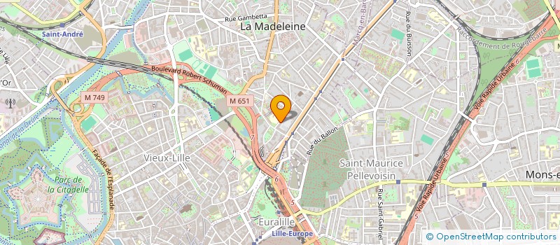 localisation de l'entreprise ENTRELACS à LA MADELEINE