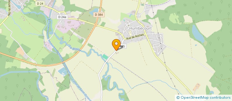 localisation de l'entreprise ENTRELACS ET BOCAGE à HUMBECOURT