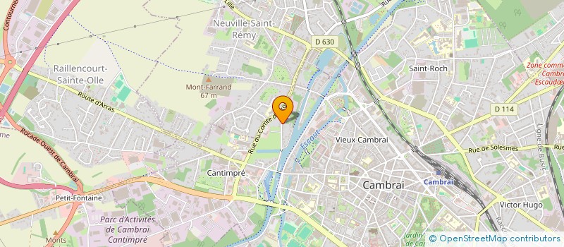 localisation de l'entreprise ENTRENOUS  CAMBRAI