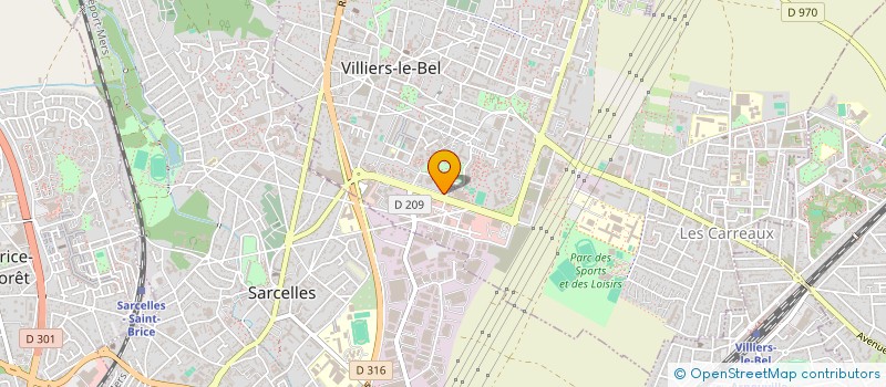 localisation de l'entreprise ENTREP à VILLIERS-LE-BEL